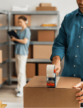 Inventory and labelling process during UniRelo white glove moving service